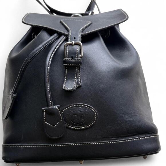 Dooney & Bourke Handbags - Vintage Black Leather Dooney & Bourke Backpack